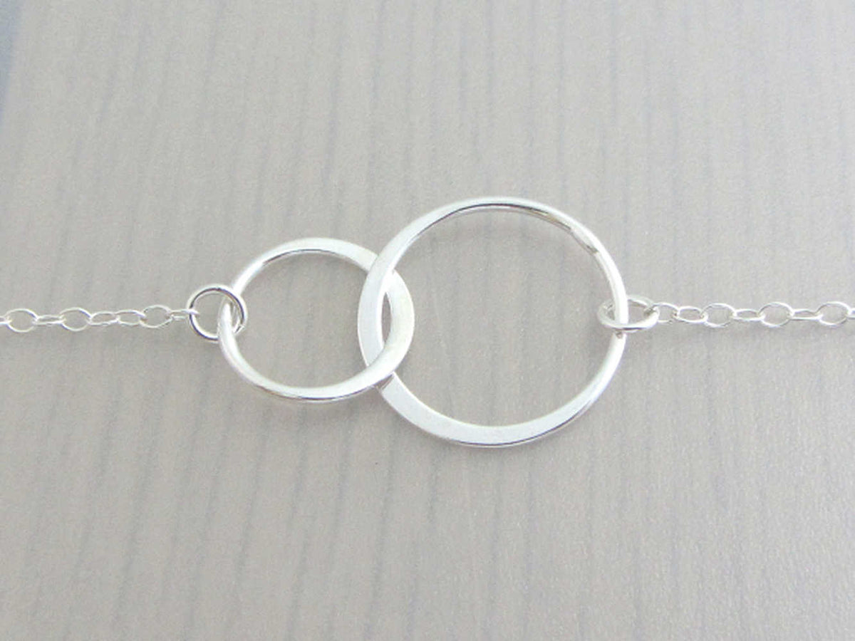 Sterling Silver Two Way Double Loop in Loop Chain Bracelet — Designs By S&R