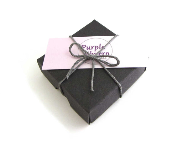 black gift box with business card