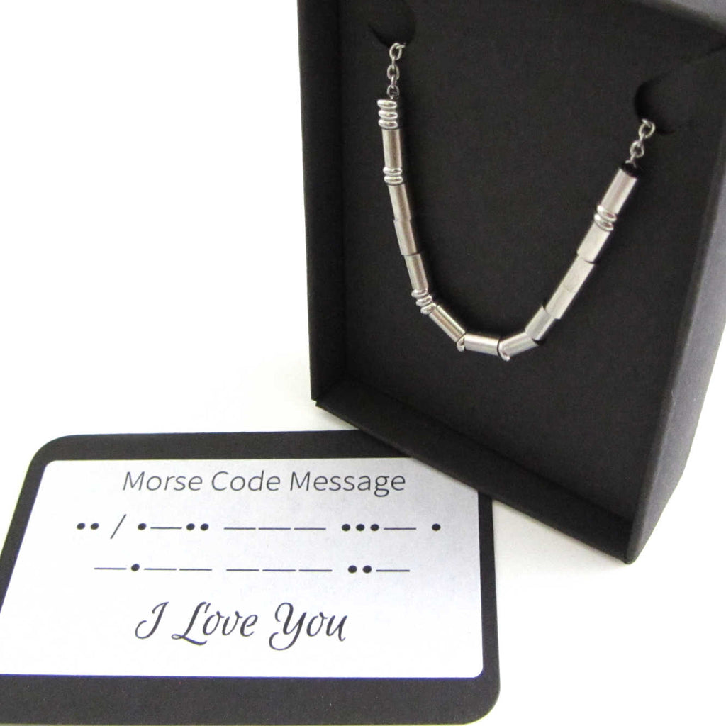 Buy Patience Morse Code Necklace S925 Sterling Silver Morse Code Pendant  Necklace Women Jewelry Birthday Gifts for Friends at Amazon.in