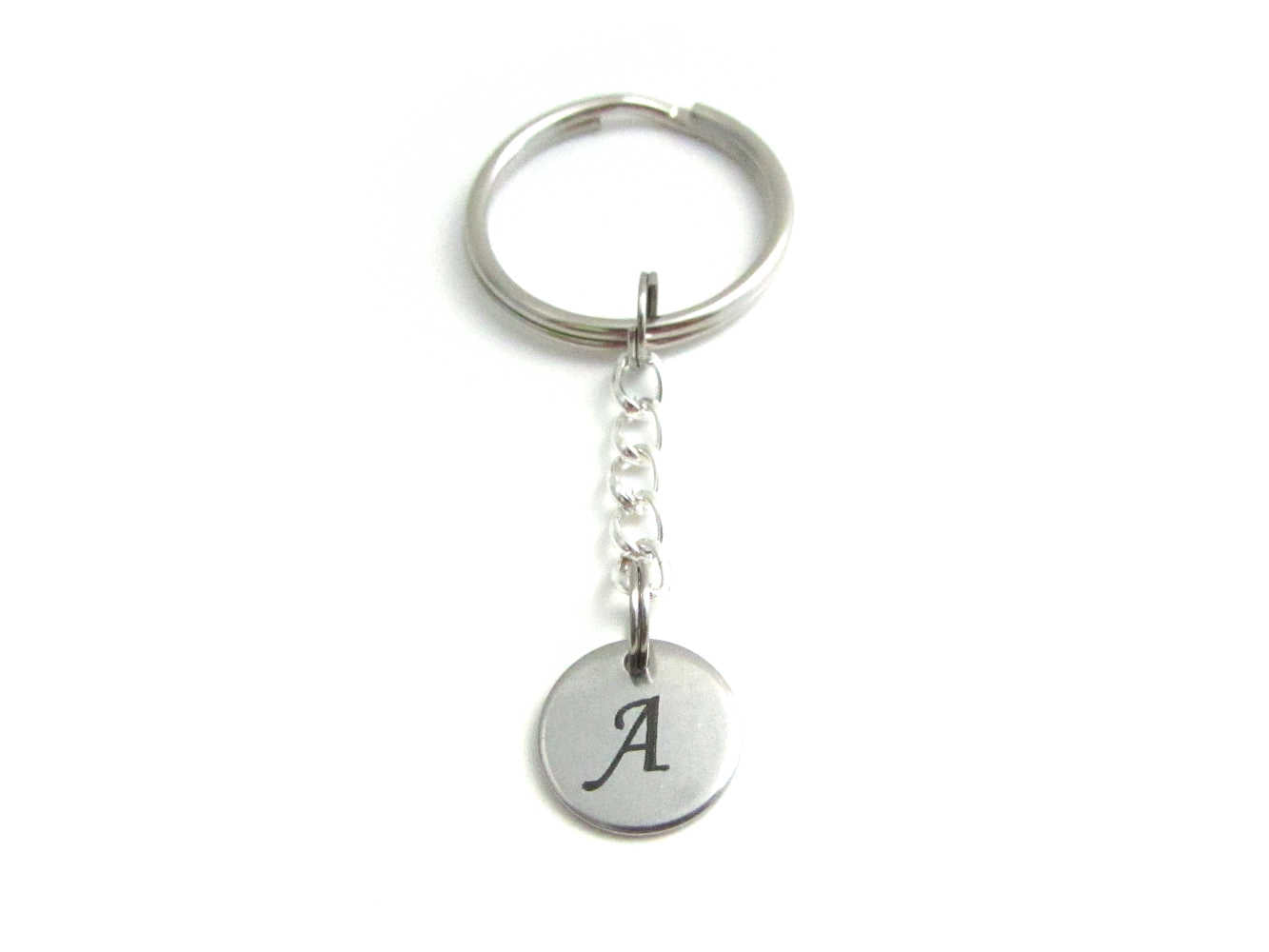  Initial Letter Keychain Alphabet Key Rings Stainless