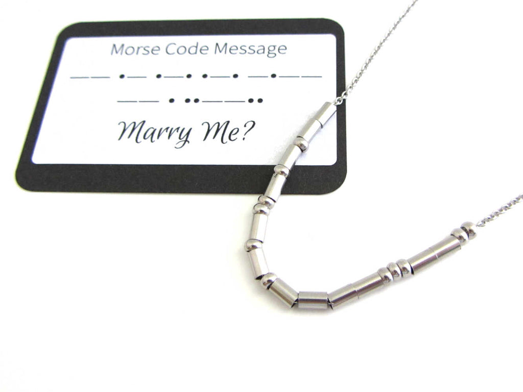 Morse Code Necklace- Calm | Unique, Handcrafted, Trendy, And Fun –  jillsjewels4you