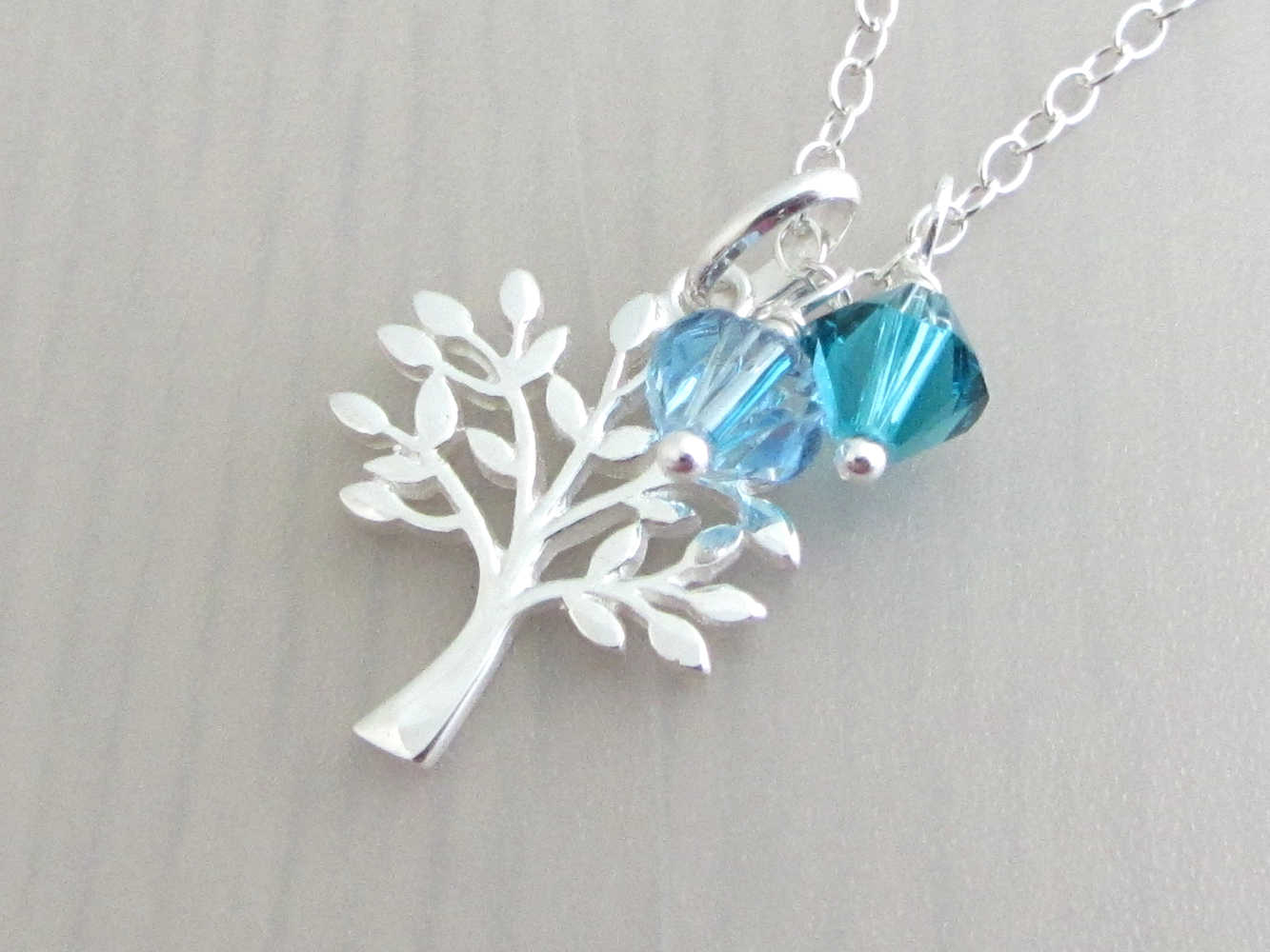 Family tree charm necklace deals